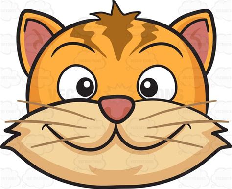 A Smiling Cat Cat Vector Cartoon Cat Cartoon Clip Art