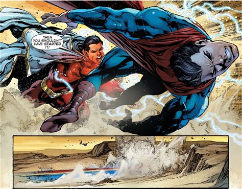 New 52 Superman And Wonder Woman Vs Shazamgod Of Gods And Black Adam New