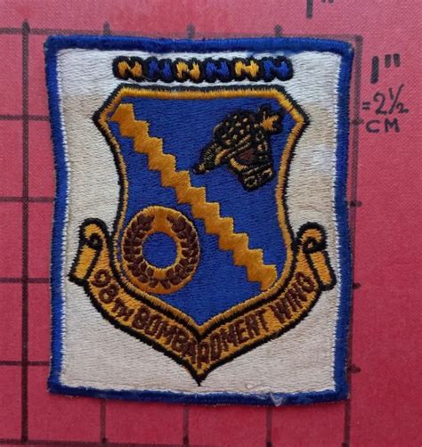 Original Patch Usaf Us Air Force 98th Bomb Bombardment Wing Shifli