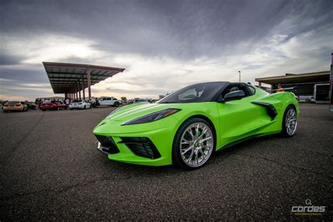 Custom C8 Corvette Looks Fab Thanks To Green Wrap Forgiato Wheels