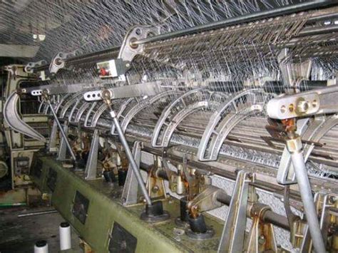 Fabric is pulled at right angle to needle. Warp Knitting Karl Mayer Multibar Raschel Lace Machine(id ...