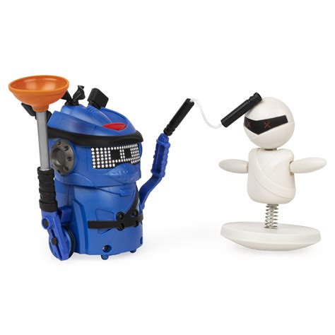 Ninja Bots 1 Pack Hilarious Battling Robot Blue With 3 Weapons