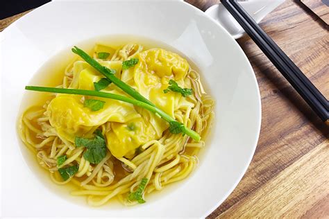 Noodle And Prawn Dumpling Soup Asian Inspirations