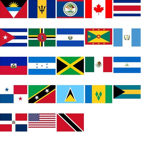 Flags Of North American Countries Vector Free Download Creazilla