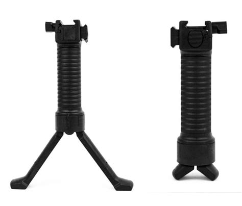 Bipod Grip Combination Vertical Grip And Bipod Black