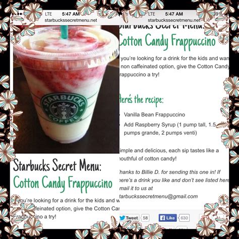 Starbucks Secret Recipes Starbucks Frappacino Coffee Starbucks