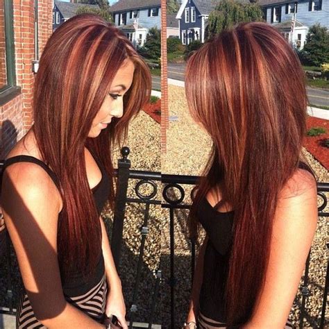 Find the look that works best for you before your next haircut. auburn base caramel highlights more hair ideas red hair ...