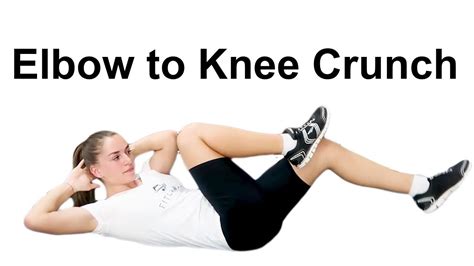 Elbow To Knee Crunch For Females Best Exercise For Your Knees Elbows YouTube