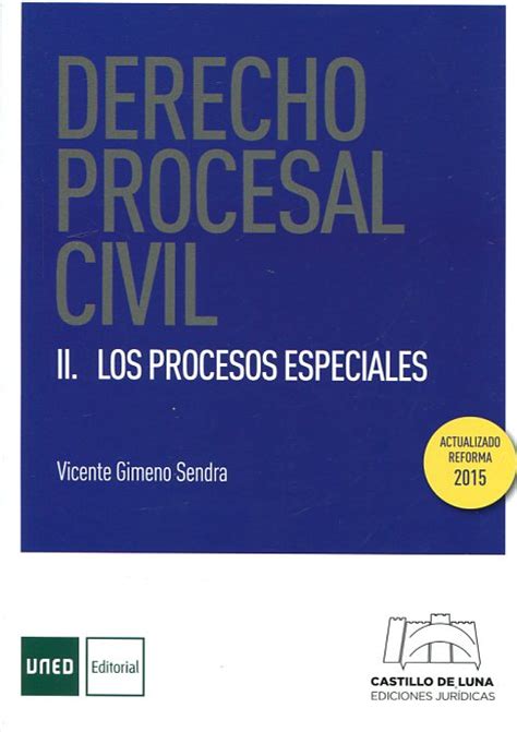 Derecho Procesal Civil Parte Especial Procesos Declarativos Y De