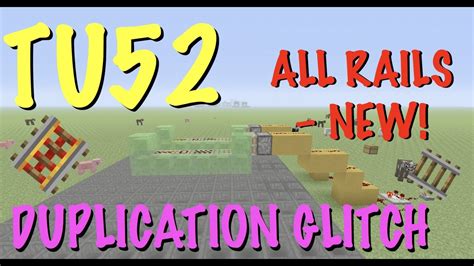 Minecraft Xbox Ps Tu52 Duplication Glitch For Rails Tutorial