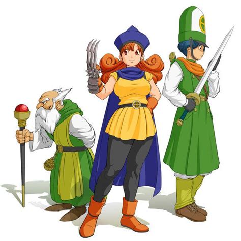 Borya Alena And Kiryl Dragon Quest Iv Square Enix Dragon Quest Dragon Anime