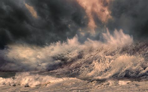 Download Cloud Sea Ocean Nature Wave Hd Wallpaper