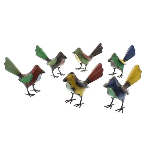 Small Recycled Metal Birds — Museum Outlets