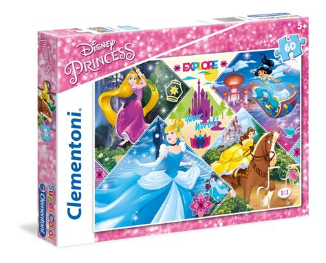 Disney Princess 60 Pcs Supercolor Clementoni