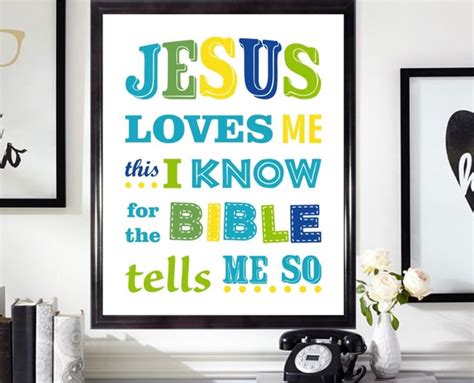 Artículos Similares A Jesus Loves Me This I Know For The Bible Tells Me