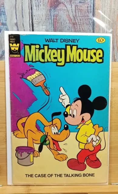 Walt Disney Mickey Mouse Comic Book 216 1970 The Case Of The Talking