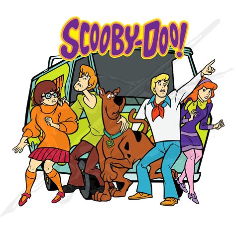 20 Scooby Doo And Gang Clipart Png Files Digital Overlay Etsy