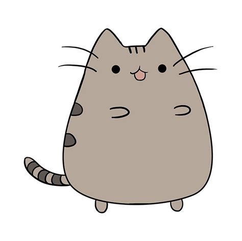 How To Draw Pusheen The Cat Really Easy Drawing Tutorial Cute Drawings Kawaii Drawings