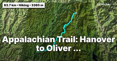 Appalachian Trail Hanover To Oliverian Notch Outdoor Map And Guide