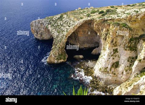 Blue Grotto Natural Limestone In Island Of Malta Exotic All Seasons