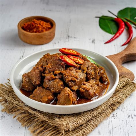 Premium Photo Rendang Daging Or Beef Rendang Chicken Rendang