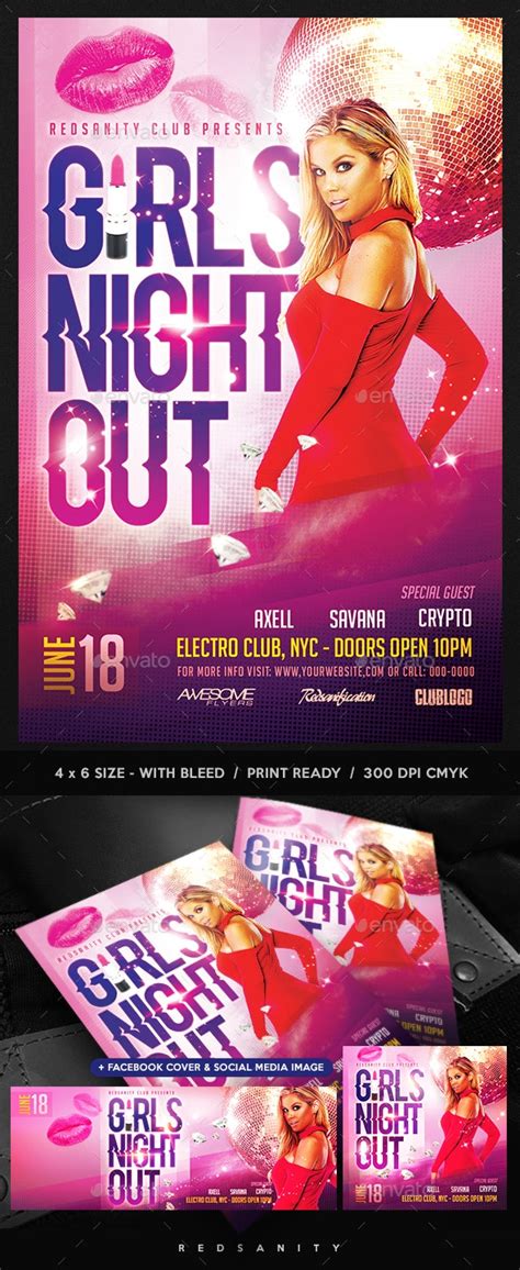 Girls Night Out Flyer By Redsanity Graphicriver
