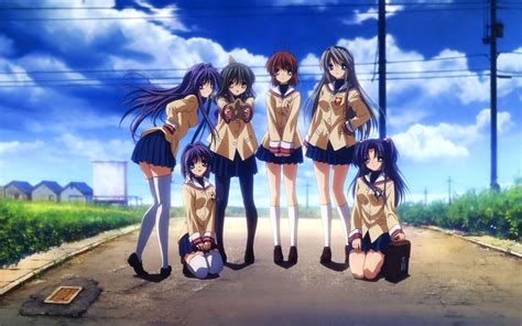 320x570 Resolution Six Female Anime Characters Clannad Anime