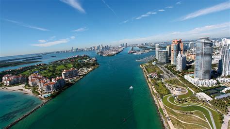 2560x1440 Miami City Ocean Sky Wallpaper Coolwallpapersme