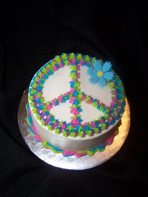 Peace Sign Must Make This Cake Peace Sign Cakes Peace Cake