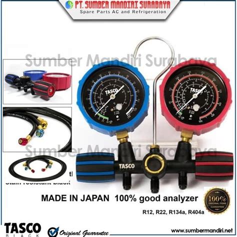 Jual Testing Manifold Gauge Tasco Tb120sm R22 R134 R404 R407