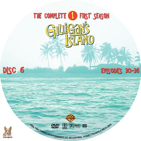 Gilligans Island Season 1 1965 R1 Custom Cover And Labels Dvd