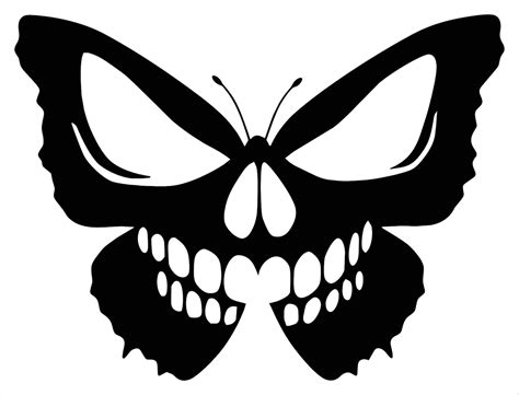 Butterfly Skull Car Decal Butterfly Skull Truck Decal Etsy