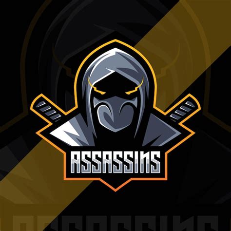 Diseño De Esport Del Logotipo De La Mascota Del Asesino Vector Premium