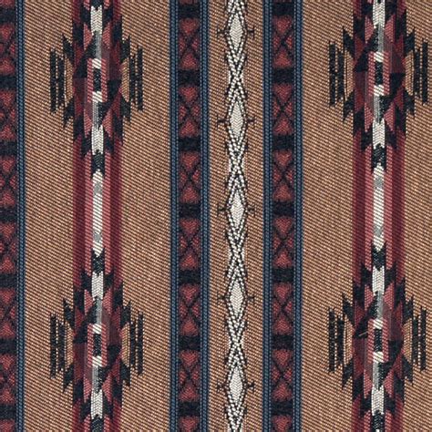 Striped Southwest Navajo Style Upholstery Fabric By The Yard Rustic