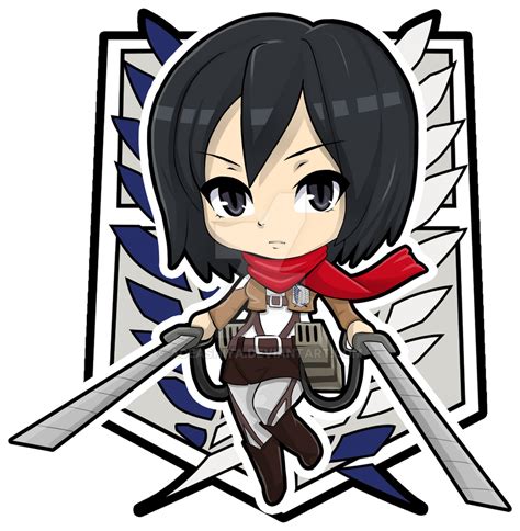 Mikasa Ackerman Chibi Fanart By Aceashiya On Deviantart