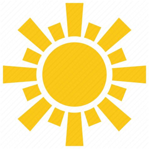 Retro Sunburst Sun Design Sun Rays Sun Shape Sunshine Icon