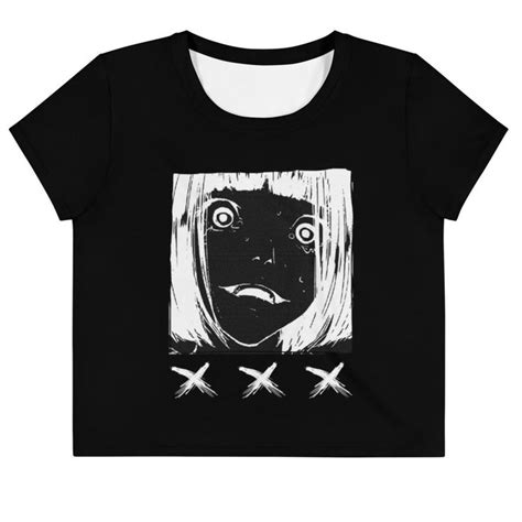 Madness Crop Top Aesthetic Clothing Grotesque Anime Crop Top Manga