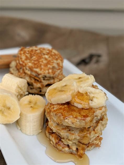 These oat flour pancakes are perfect for breakfast or as a healthy dessert. Banana Oat Protein Pancakes - Health Beet
