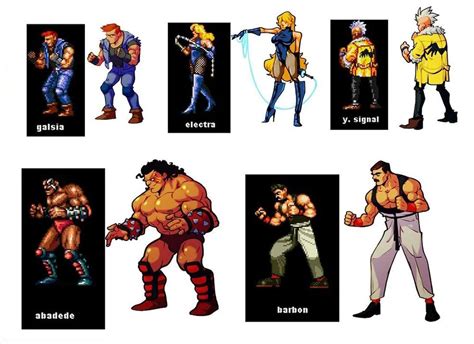 Enemies Art From Streets Of Rage 4 Rage Art Character Design Game