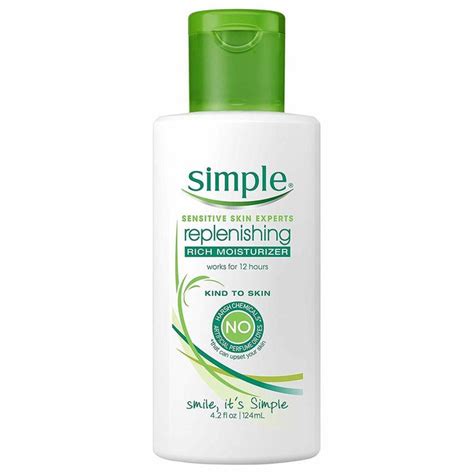 Simple Kind To Skin Face Moisturizer Replenishing Rich 12 Hour