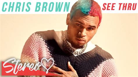 Chris Brown See Thru Lyrics Youtube