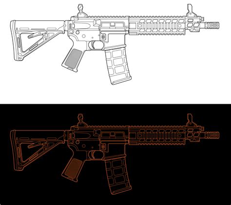 AR 15 Schematic Drawing