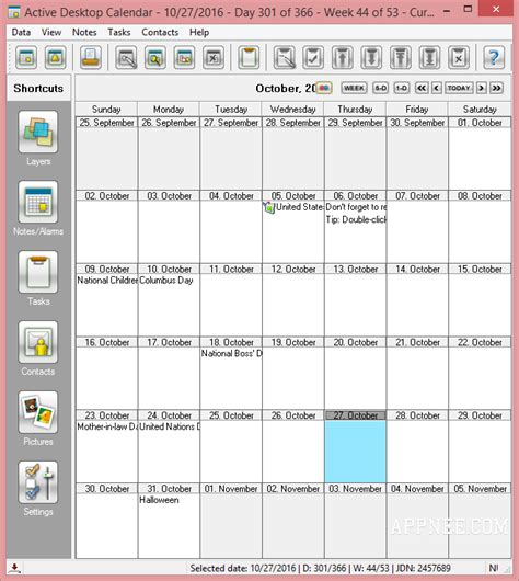 Active Desktop Calendar Classic And Powerful Desktop Calendar