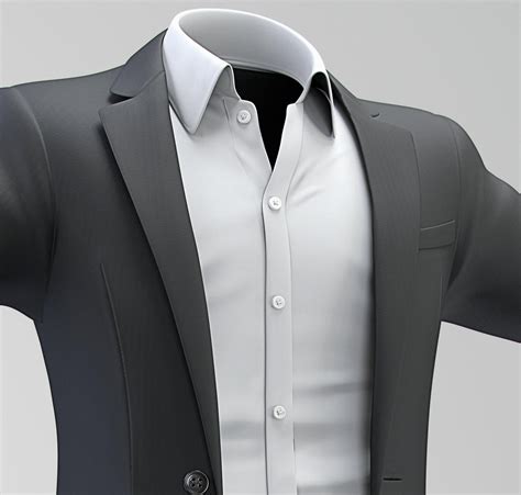 Men Suit 3d Model By Fabiobispo