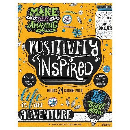 Download Horizon® Adult Coloring Book - Positively Inspired : Target | Coloring books, Adult coloring ...