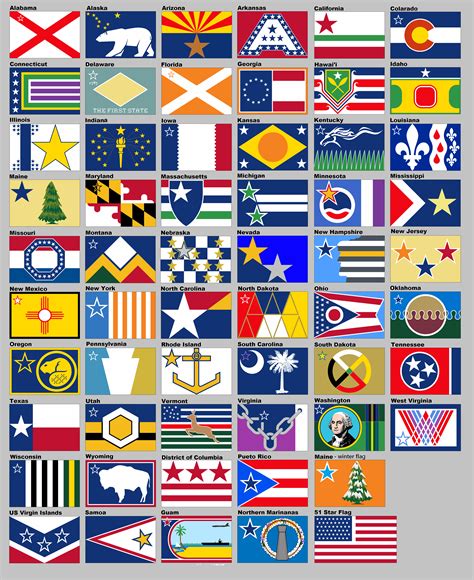50 usa state flags everyone redesigned in someway album on imgur