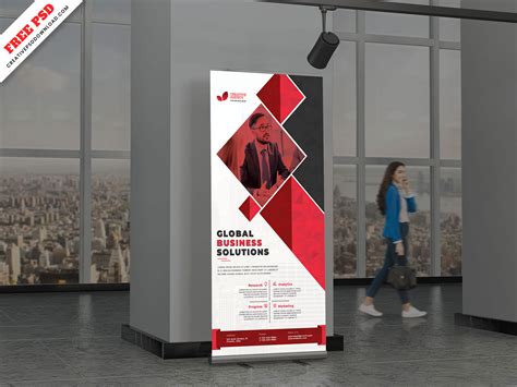 Creative Corporate Rollup Banner Standee Psd Free Download