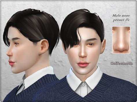 Male Nose Preset 4 By Coffeemoon At Tsr Sims 4 Updates