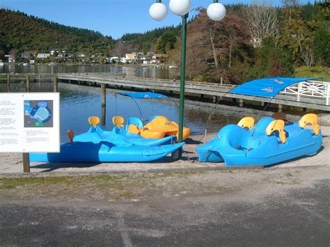 Paddle Boats And Playground At Amora Lake Resort Okawa Bay Rotorua New