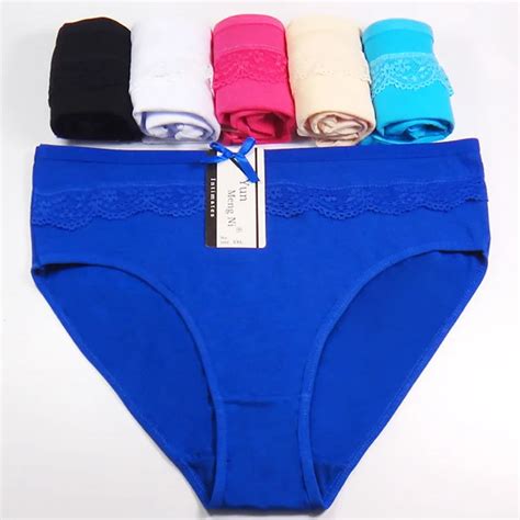 6pcslot 95 Cotton New Arrive Women Underwear Plus Size 4xl Panties Women Big Size Briefs